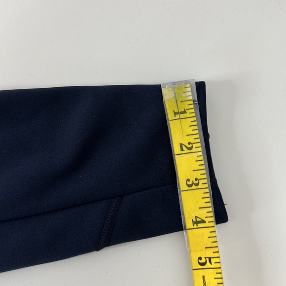 Athleta Street To Summit Pants Size Medium Navy Zip Pockets Thick Fleece Warm - Picture 13 of 14